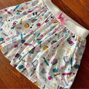 Cynthia Rowley girls school print skirt skort size medium 7/8
